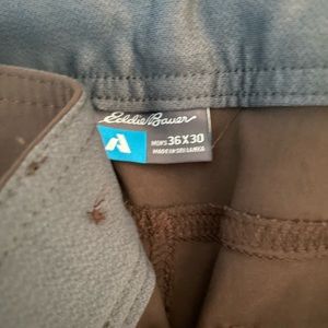 Eddie Bauer men’s guide pro, 1st ascent pants. Size 36/30. Dark brown.